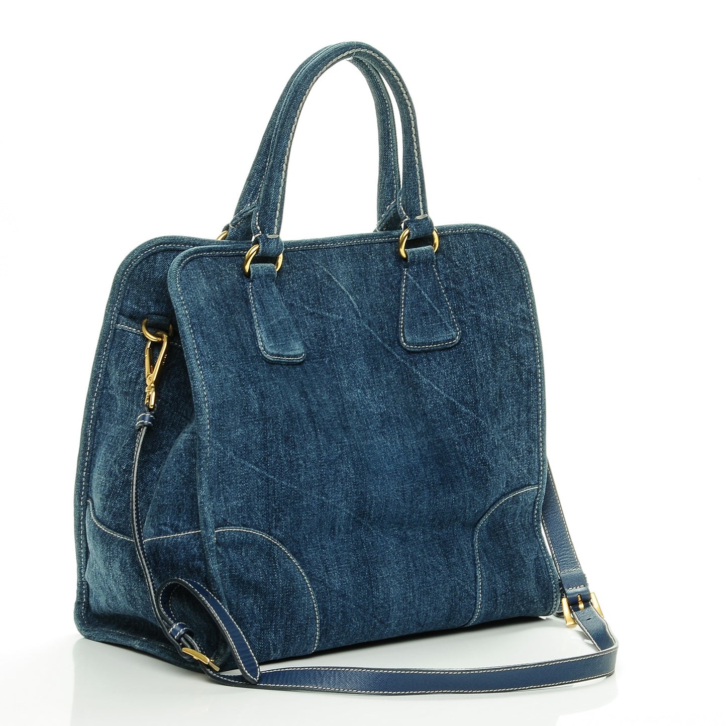 Denim Shopping Tote