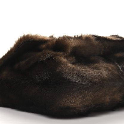 Saint Laurent Faux Fur Monogram Large Niki Chain Satchel Deep Walnut Bark 9 of 10