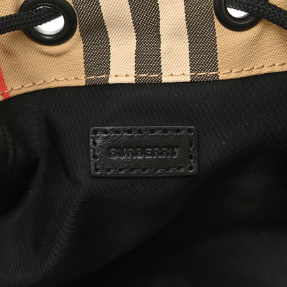 Burberry Econyl Icon Stripe Phoebe Drawcord Pouch Archive Beige 6 of 10