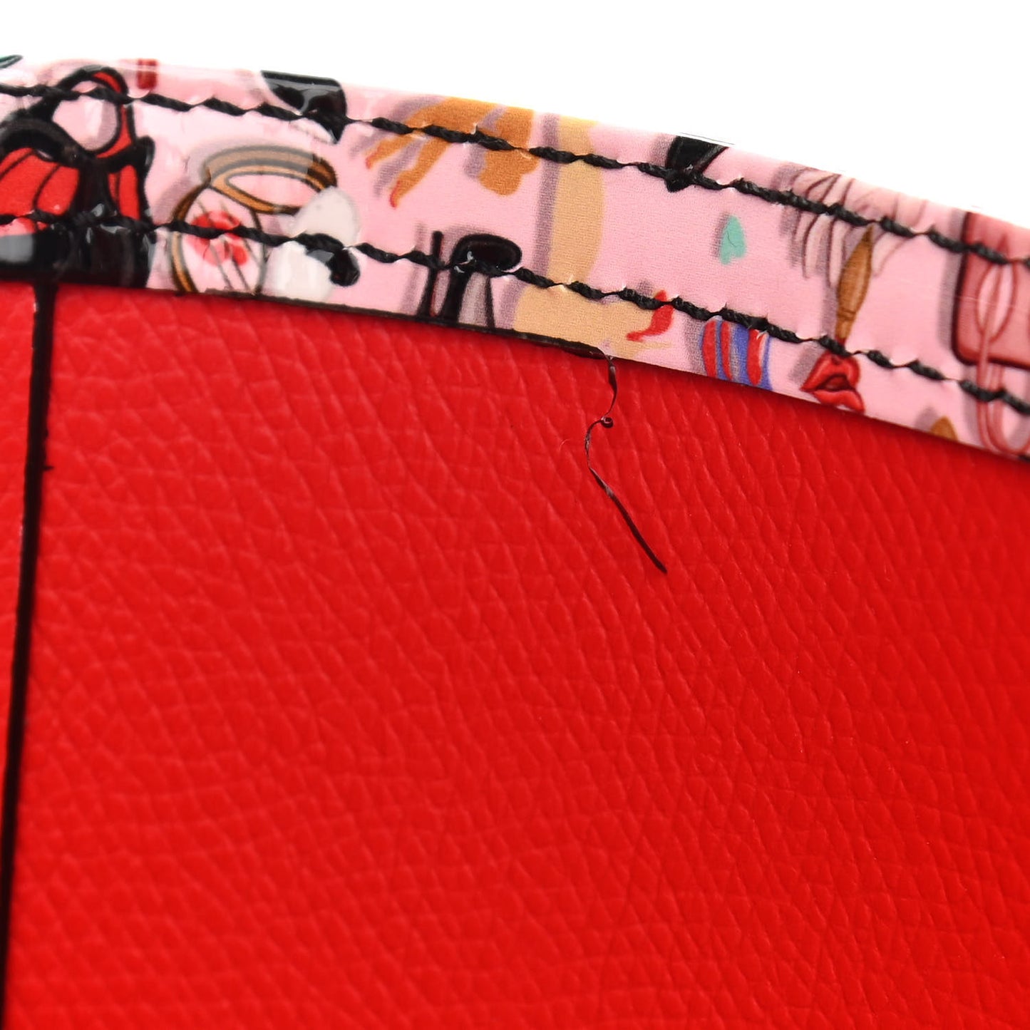 Patent Calfskin Small Dita Cabata Tote Red