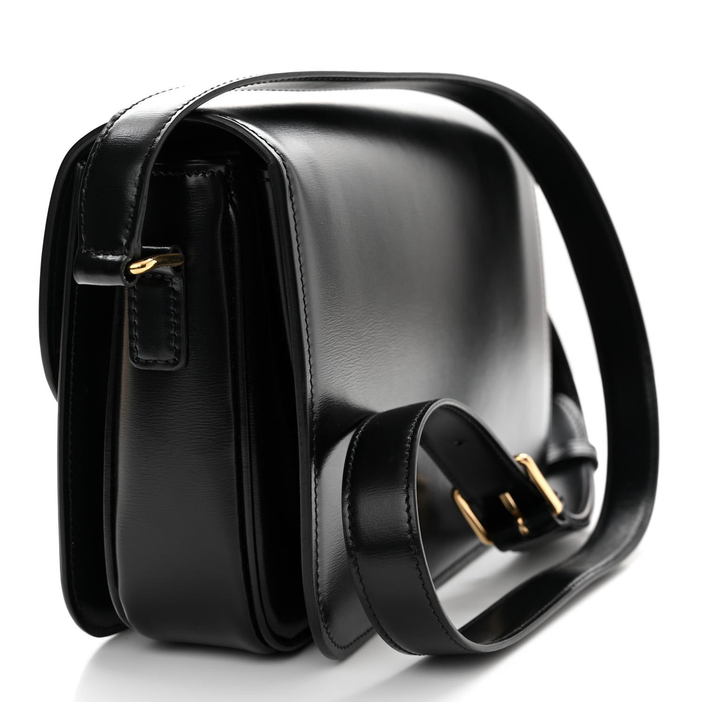 Shiny Calfskin Medium Triomphe Black