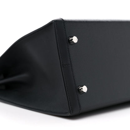 Hermes Berline Toile Swift Kelly Sellier 32 Black Ecru 8 of 10