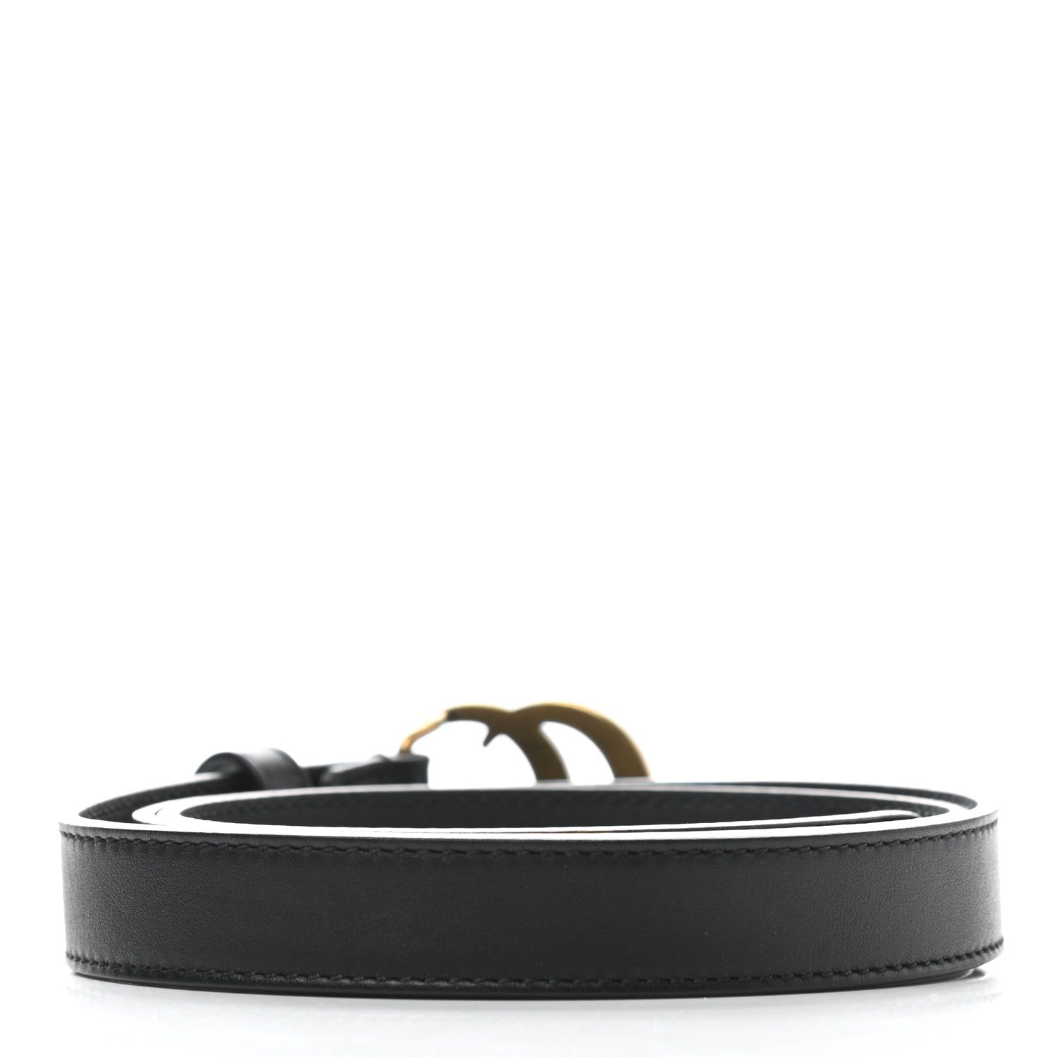 Gucci Calfskin Double G 20mm Belt 80 32 Black 2 of 6