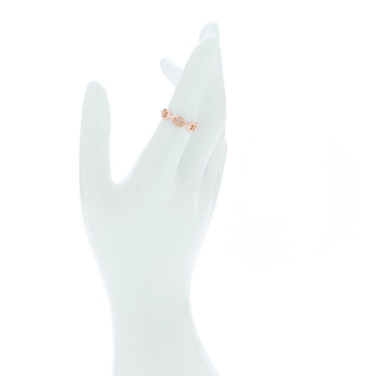 Hermes 18K Rose Gold PM Chaine d'Ancre Enchainee Ring 53 6.5 2 of 7