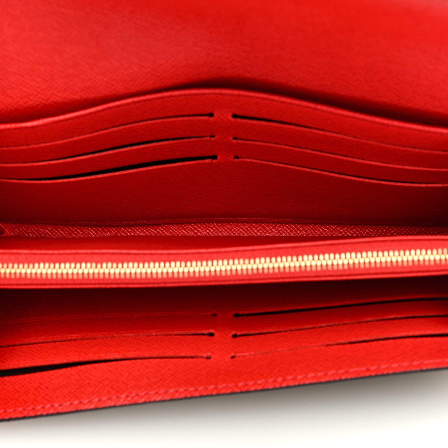 LOUIS VUITTON Monogram Sarah Wallet NM Coquelicot