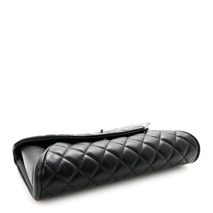 Chanel Lambskin Quilted Fold Up Again Clutch Black 3 of 10