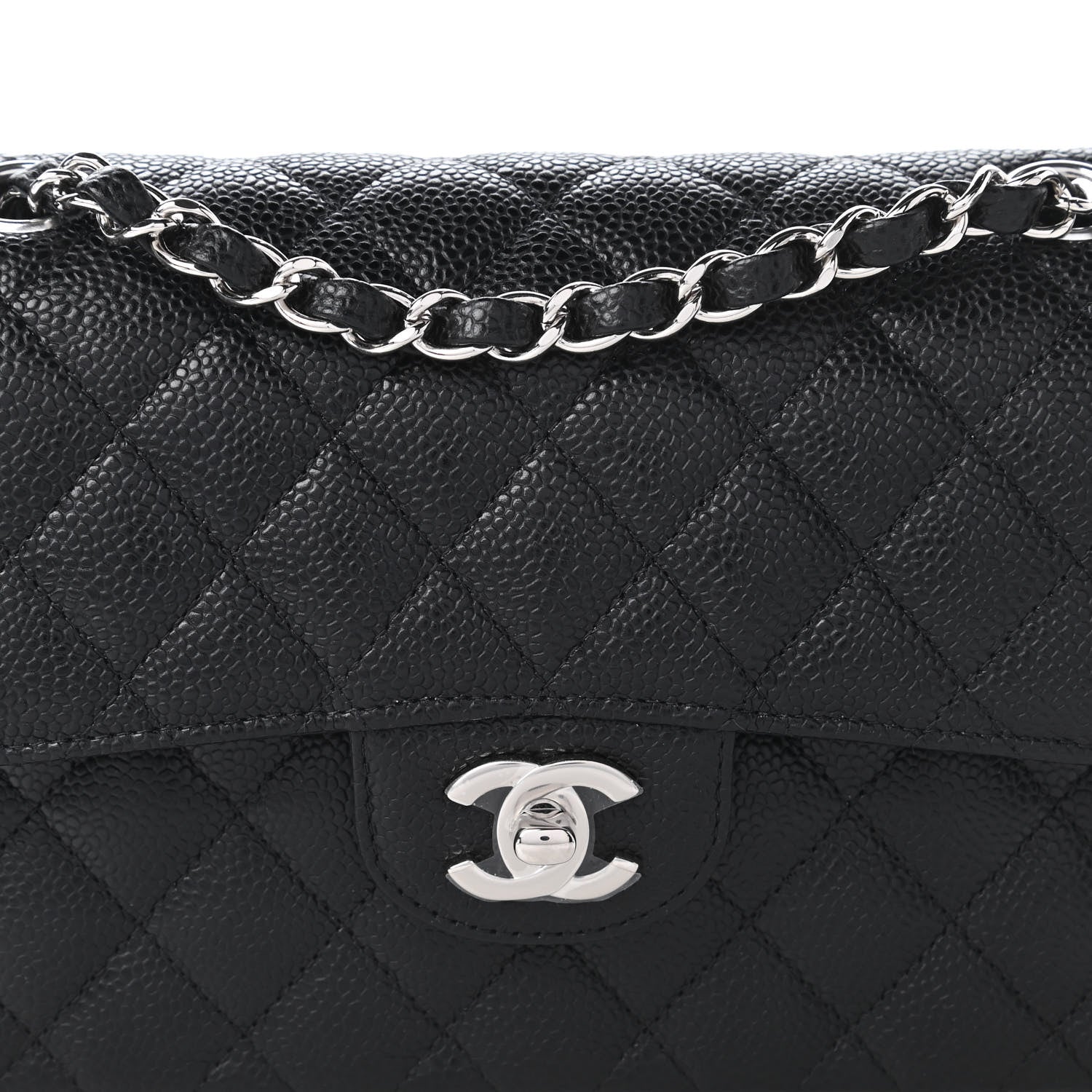 Chanel Caviar Quilted Small Double Flap Black 10 of 11