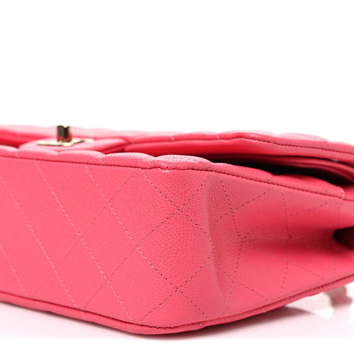 Chanel Caviar Quilted Medium Double Flap Pink 10 of 10