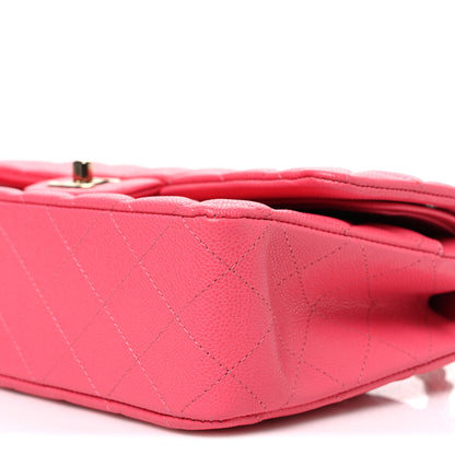 Chanel Caviar Quilted Medium Double Flap Pink 10 of 10