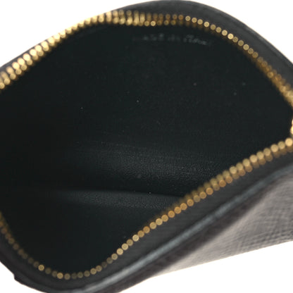 Celine Grained Calfskin Zipped Card Holder Black 5 of 7