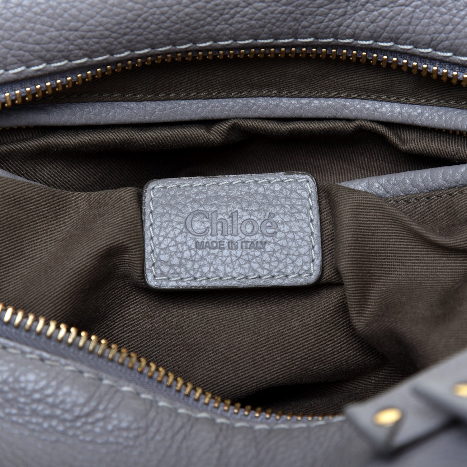Chloe Calfskin Large Marcie Satchel Cashmere Grey 8 of 11