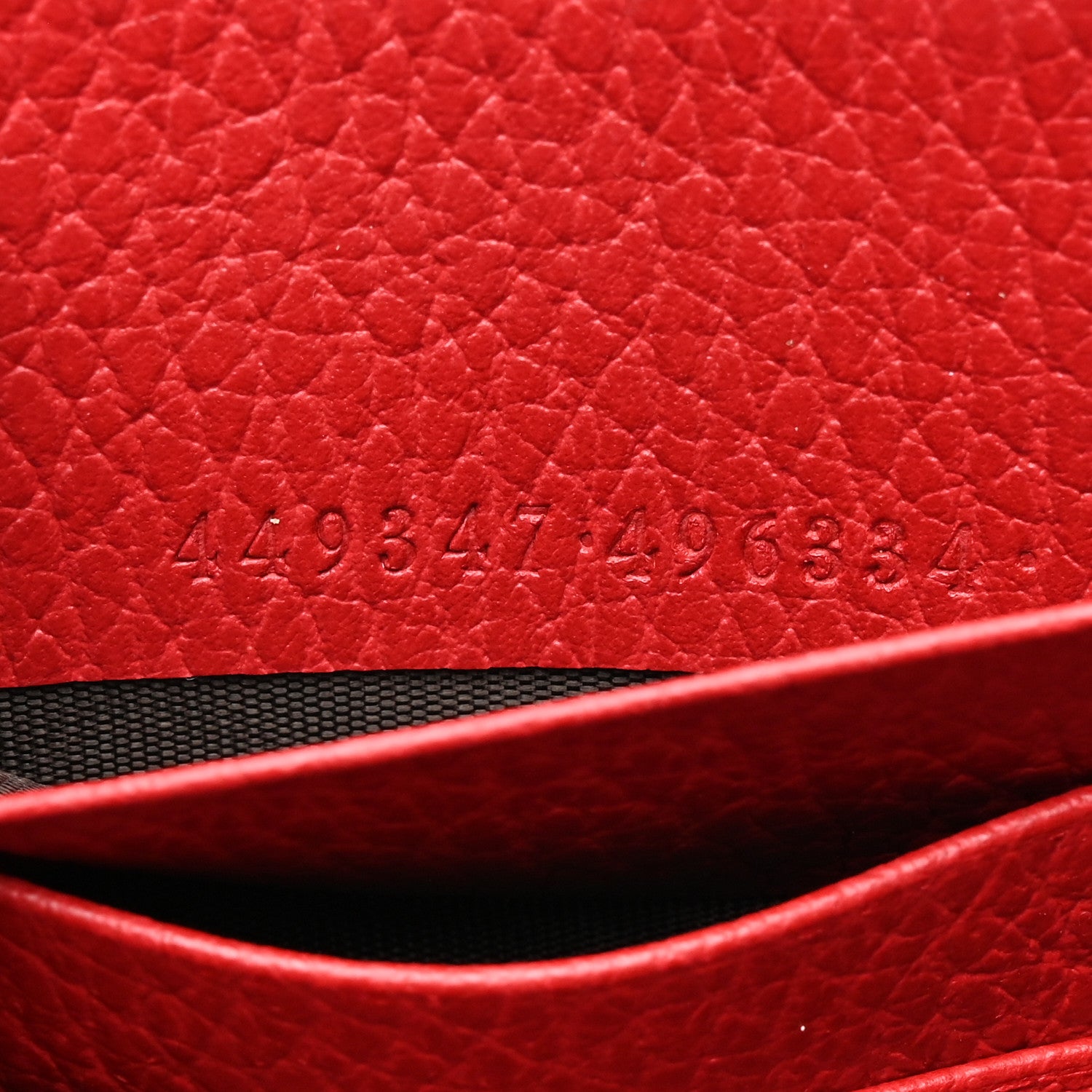 Gucci Dollar Calfskin GG Zip Around Wallet Red 7 of 8