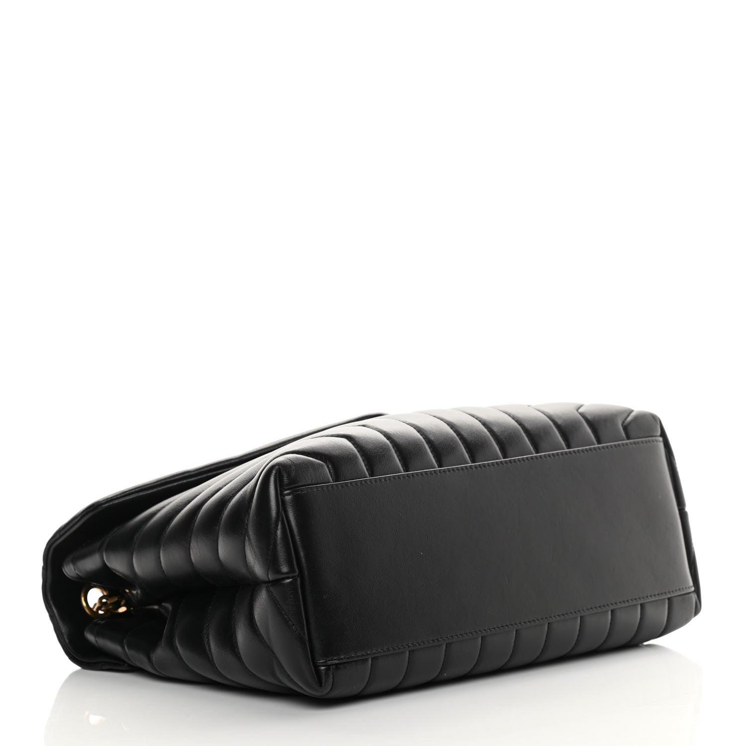 Saint Laurent Calfskin Y Quilted Monogram Medium Loulou Chain Satchel Black 4 of 14
