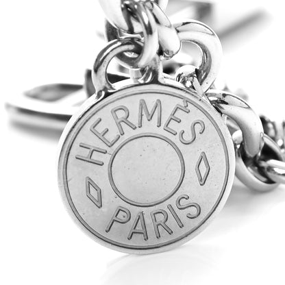 Hermes Palladium Olga Bag Charm Silver 3 of 4
