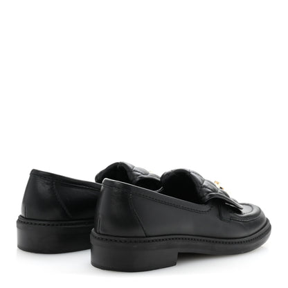 Chanel Lambskin Quilted CC Turnlock Loafers 36 Black 5 of 11