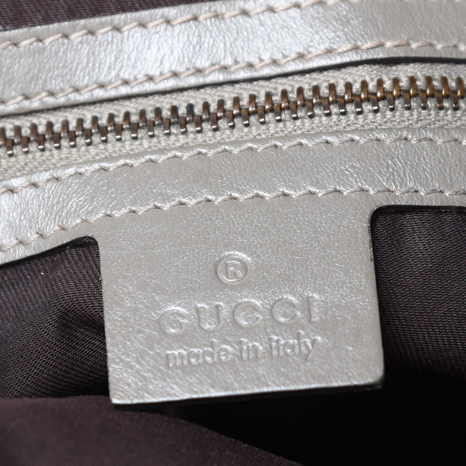 Gucci Monogram Large Jockey Hobo Grey 8 of 11