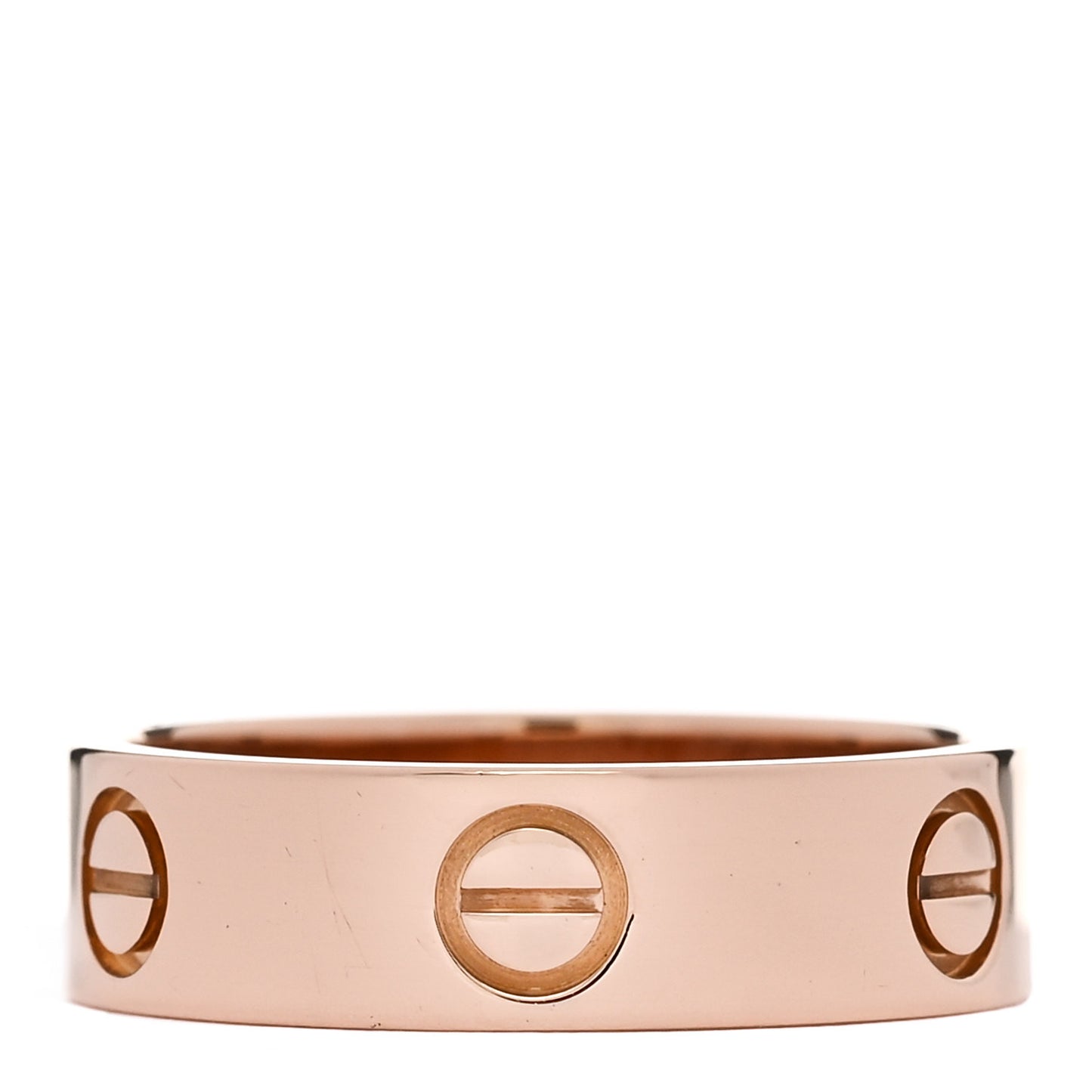 18K Pink Gold 5.5mm LOVE Ring 56 7.75