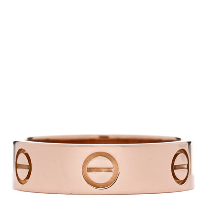 Cartier 18K Pink Gold 5.5mm LOVE Ring 56 7.75 3 of 5