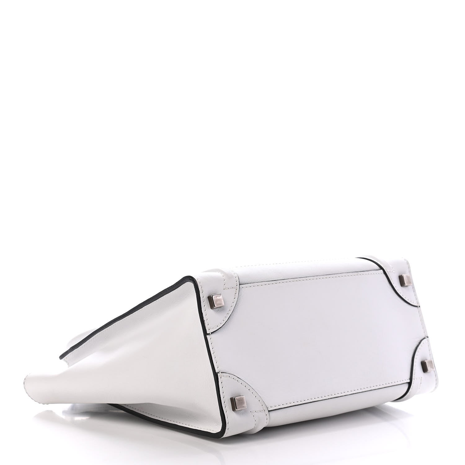 Celine Smooth Calfskin Micro Luggage White 3 of 7