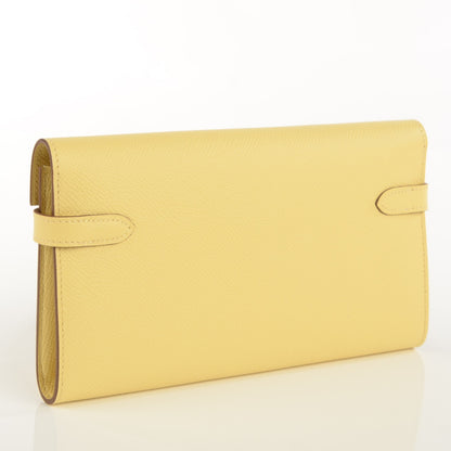 Hermes Epsom Kelly Longue Wallet Soufre 3 of 14