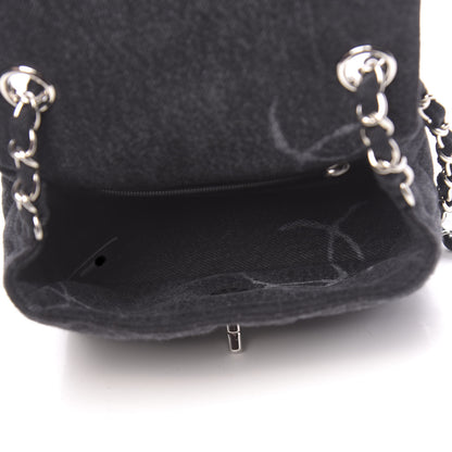 Chanel Denim CC Quilted Mini Square Flap Black 5 of 11
