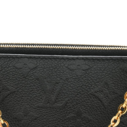Louis Vuitton Empreinte Double Zip Pochette Black 12 of 13