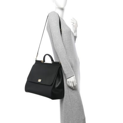 Dolce & Gabbana Dauphine Extra Large Miss Sicily Satchel Black 2 of 10