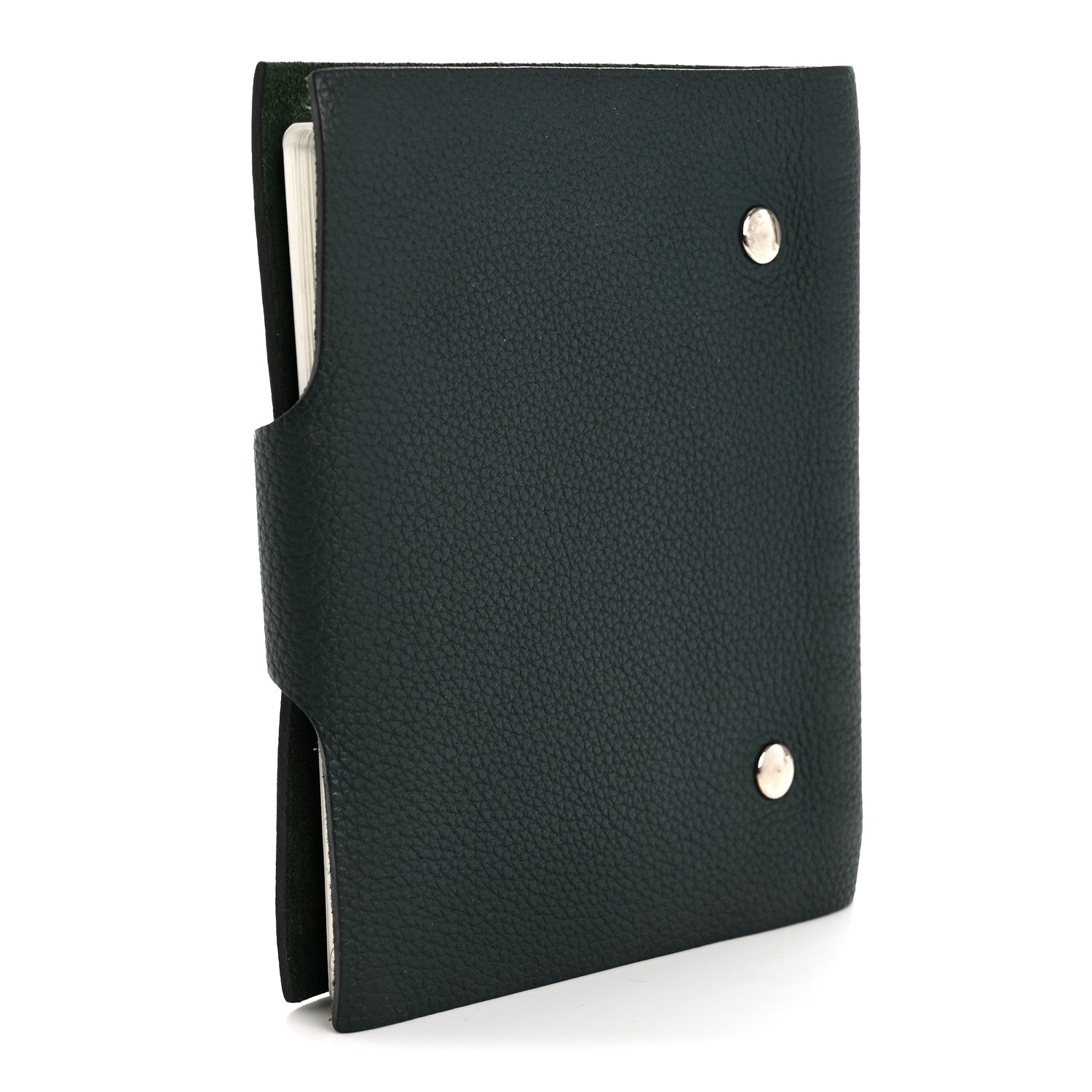 Hermes Togo Ulysse PM Agenda Cover Vert Fonce 3 of 9