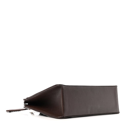 Chanel Lambskin CC Top Handle Bag Dark Brown 4 of 24