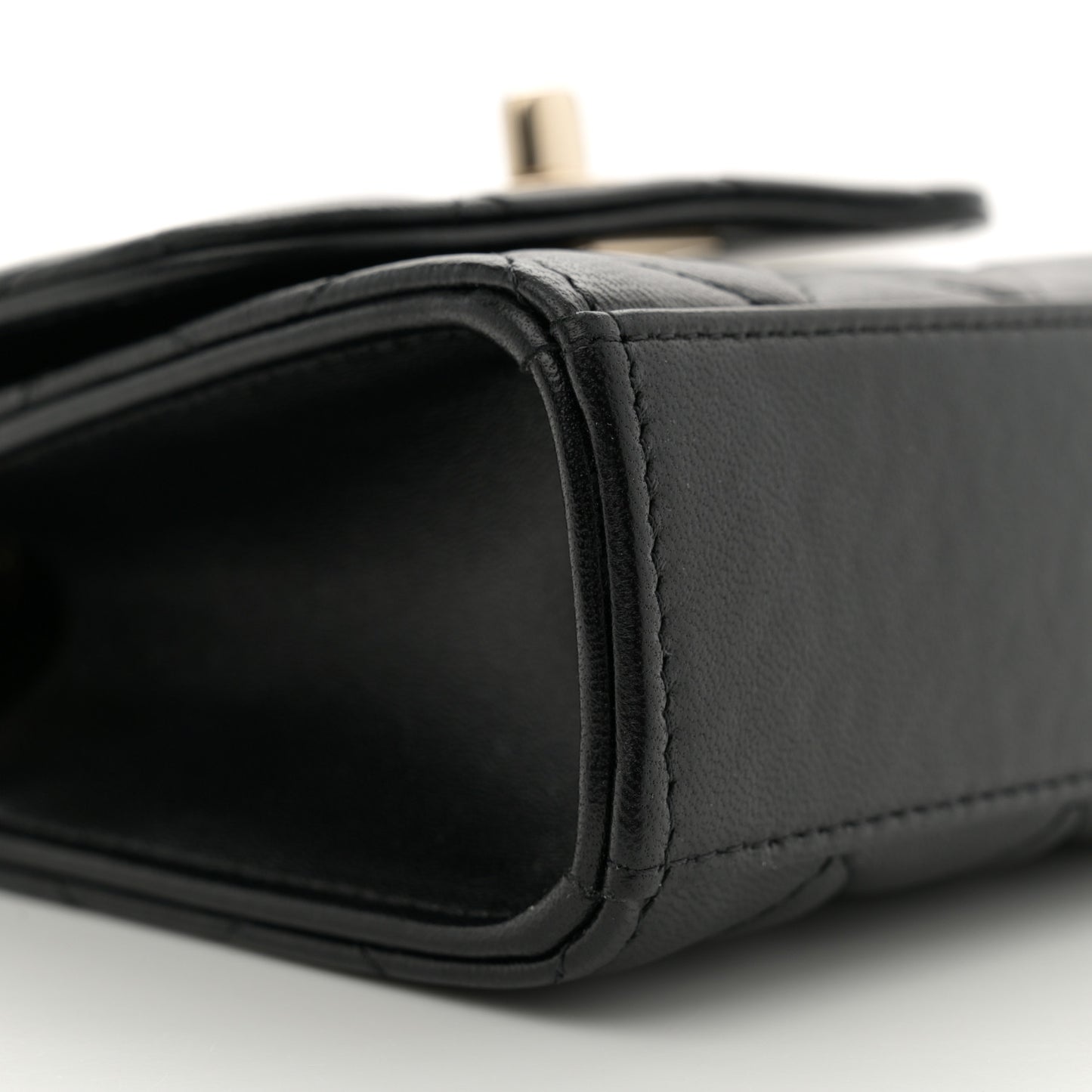 Lambskin Quilted Mini Trendy CC Chain Wallet Black