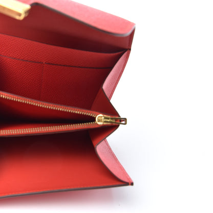 Hermes Epsom Constance Short Wallet Rouge Tomate 5 of 6
