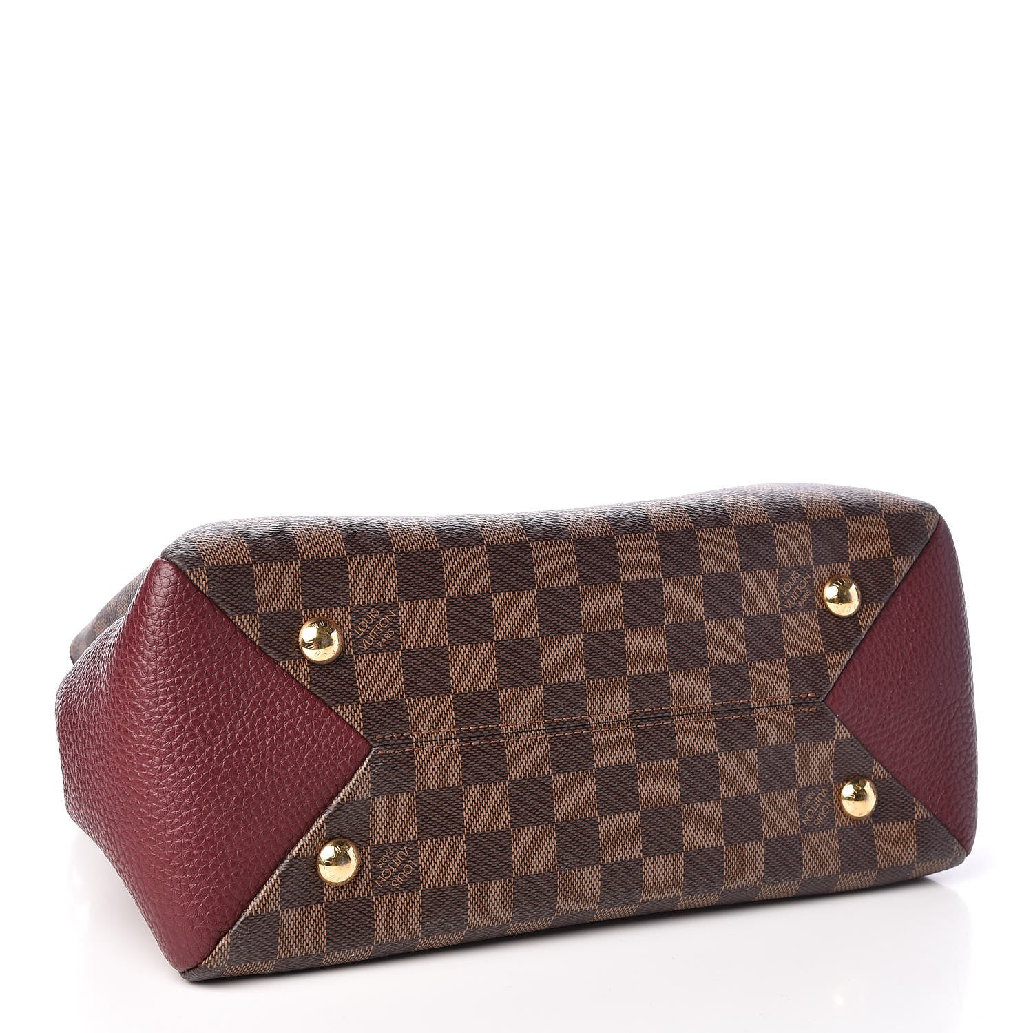 Louis Vuitton Damier Ebene Cuir Taurillon Brittany Bordeaux 4 of 11