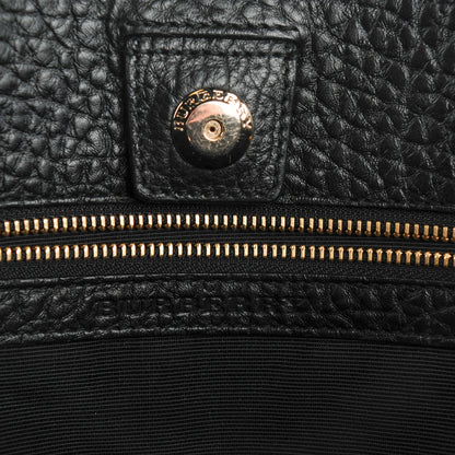 Burberry Heritage Grain Medium Woodbury Tote Black 6 of 8