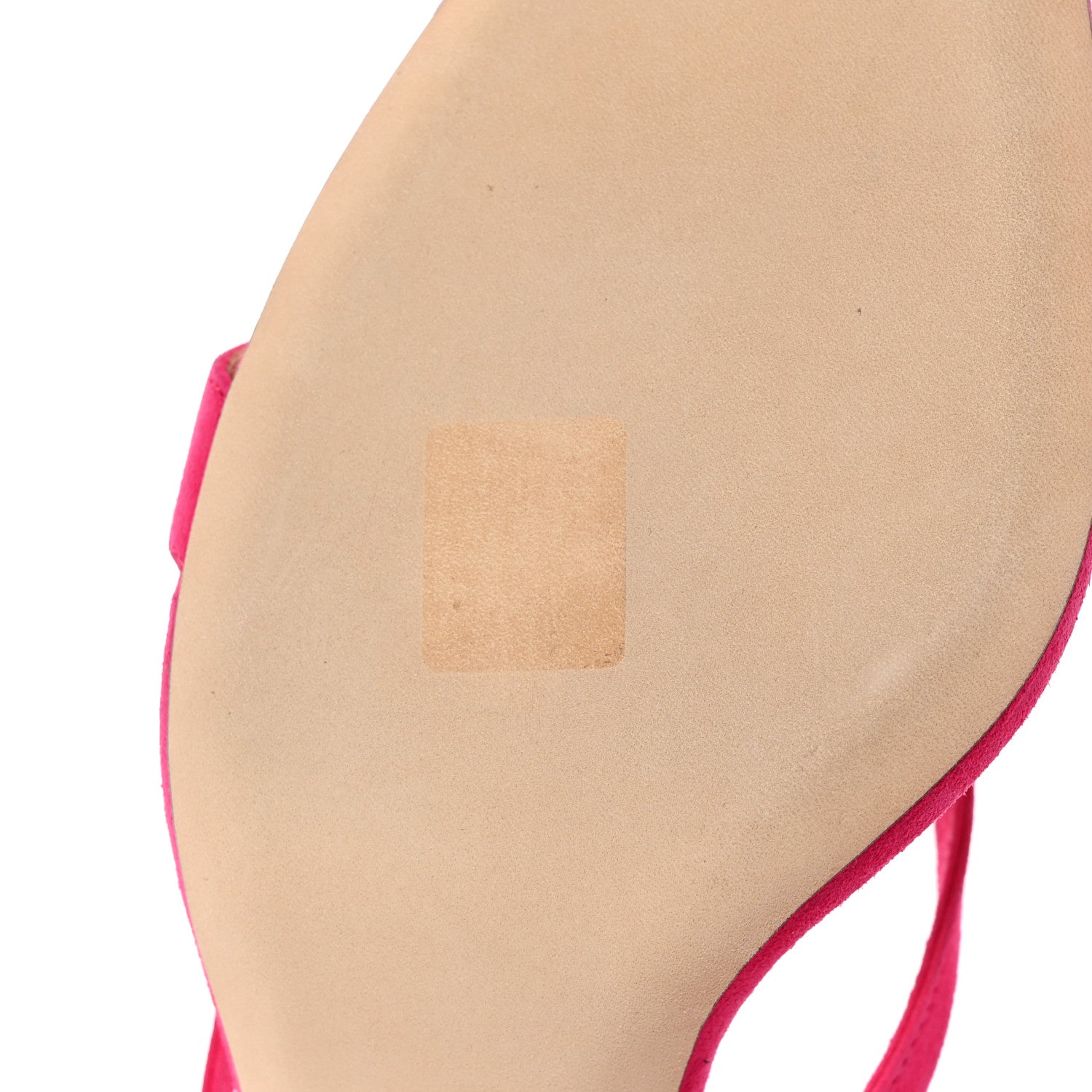 Jimmy Choo Suede Maelie 70 Mule Pumps 40 Light Fuchsia 12 of 13