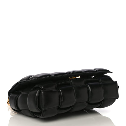 Bottega Veneta Lambskin Maxi Intreccio Padded Chain Cassette Crossbody Bag Black 5 of 16