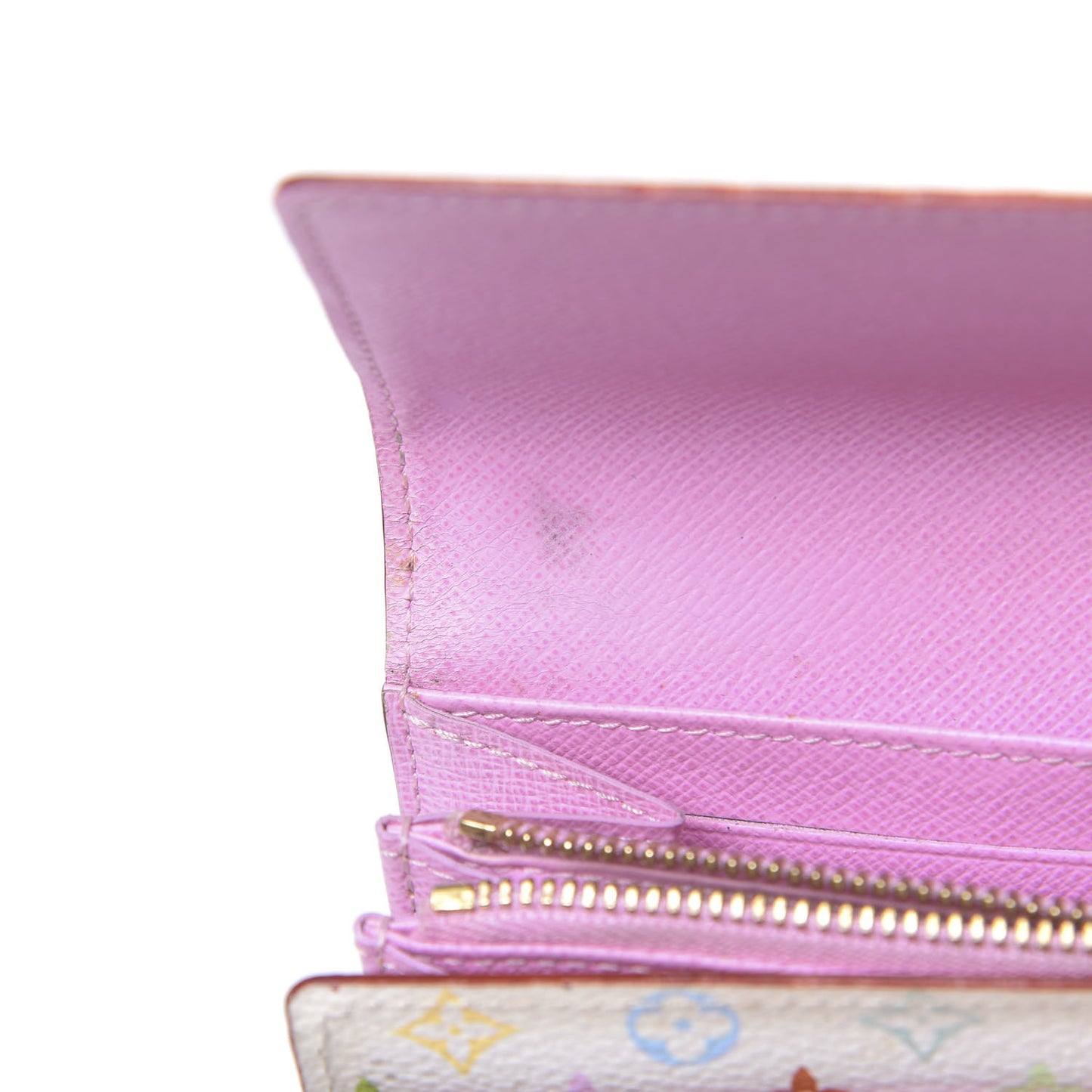 Monogram Multicolor Sarah Wallet White Litchi
