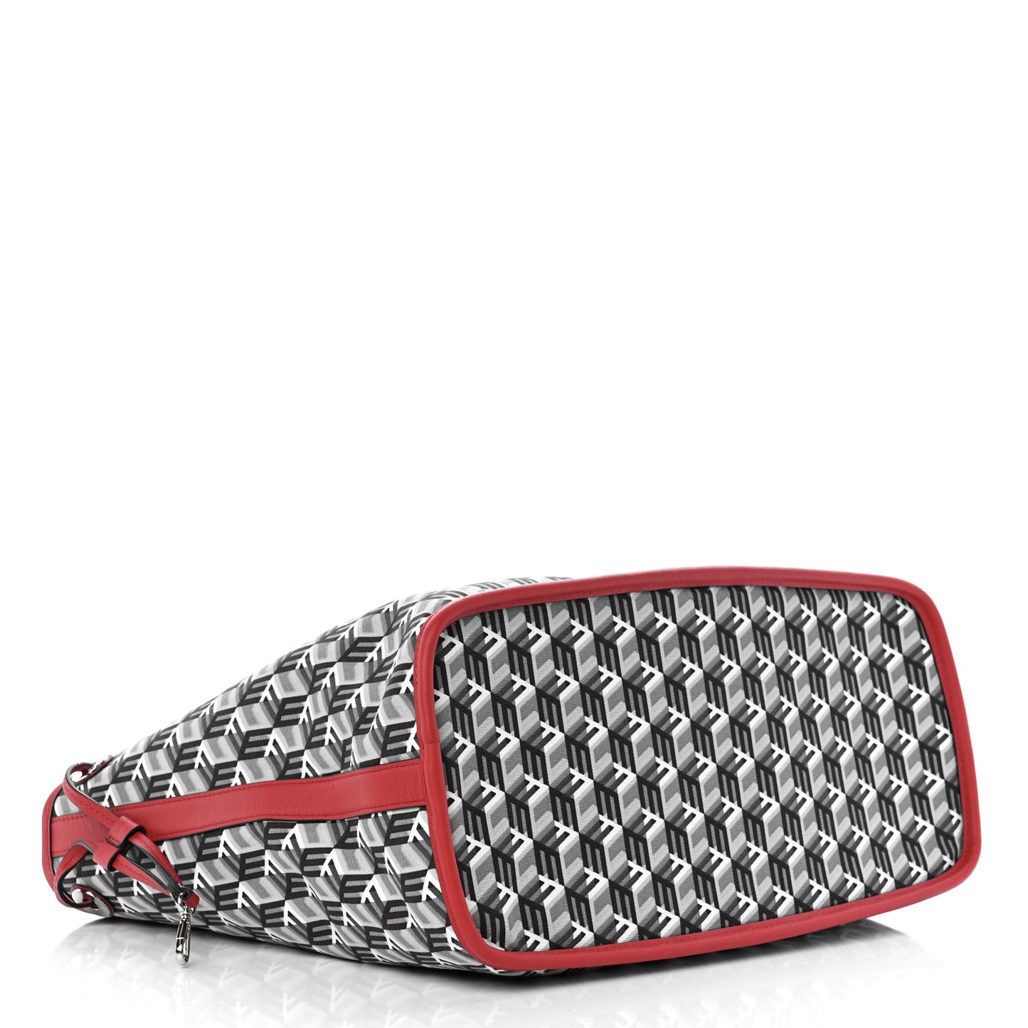 Visetos Medium Liz Reversible Shopper Tote Candy Red