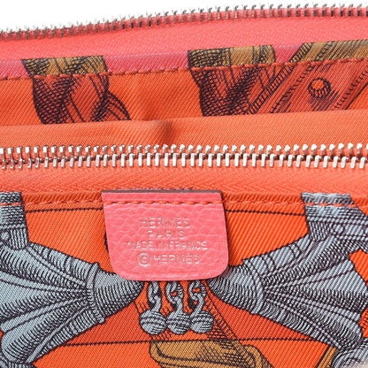 Hermes Epsom Silk'In Wallet Rose Azalee 6 of 15