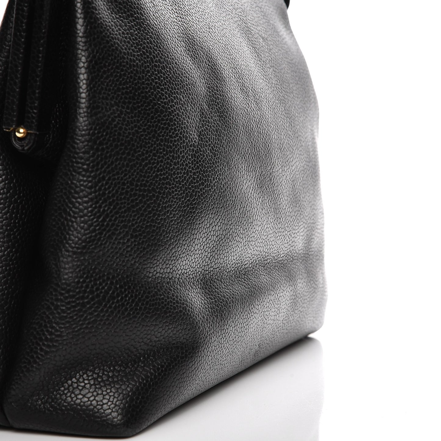 Caviar Frame Evening Bag Black