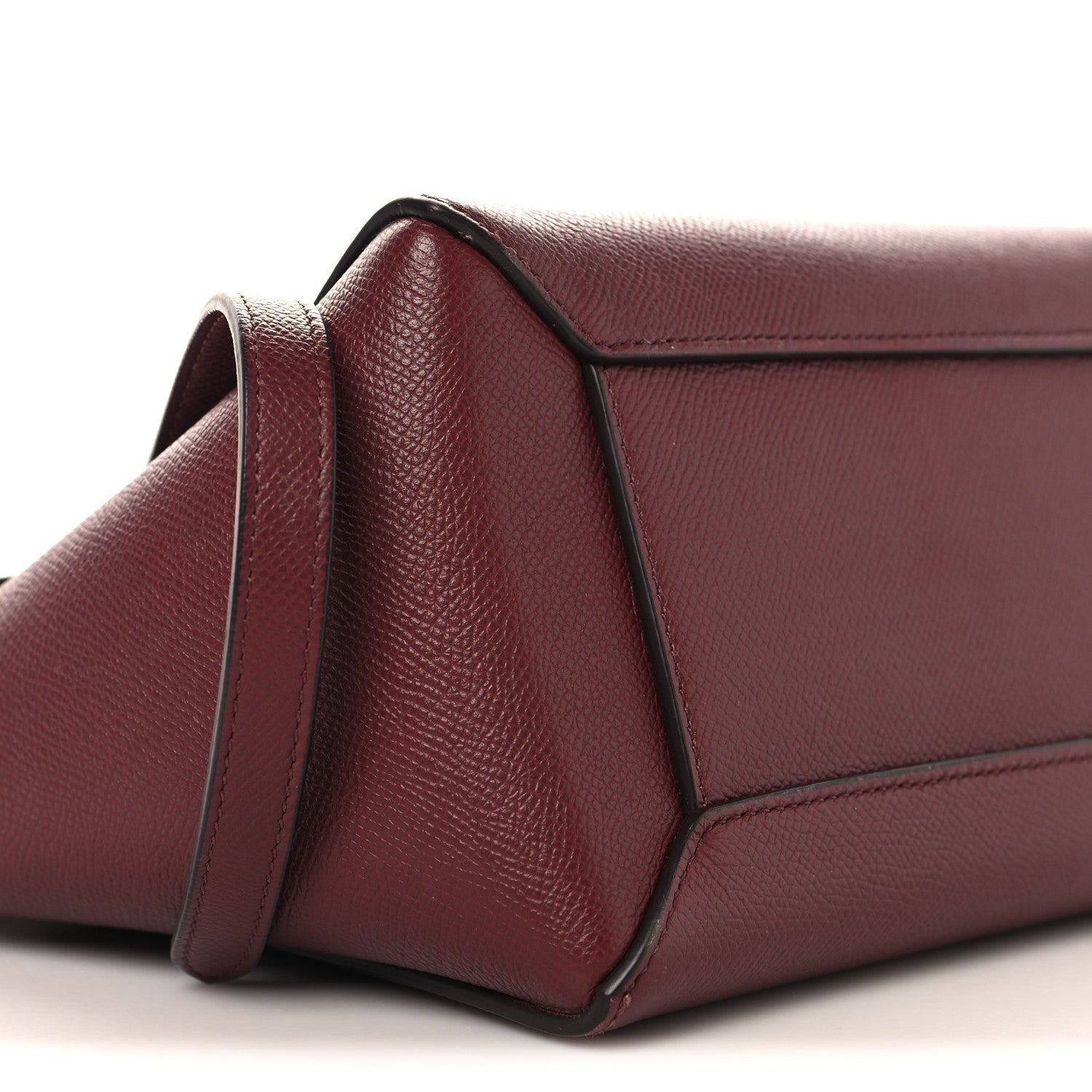 Celine Grained Calfskin Micro Belt Bag Plum 8 of 9
