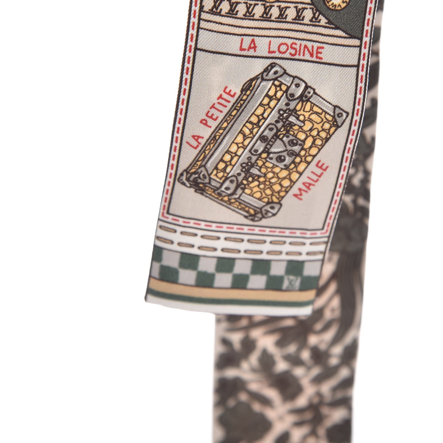 Louis Vuitton Silk Jeu De Louis BB Bandeau Kaki 5 of 6