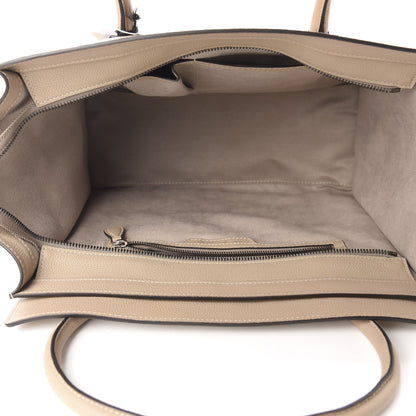 Celine Drummed Calfskin Shoulder Luggage Dune 5 of 10