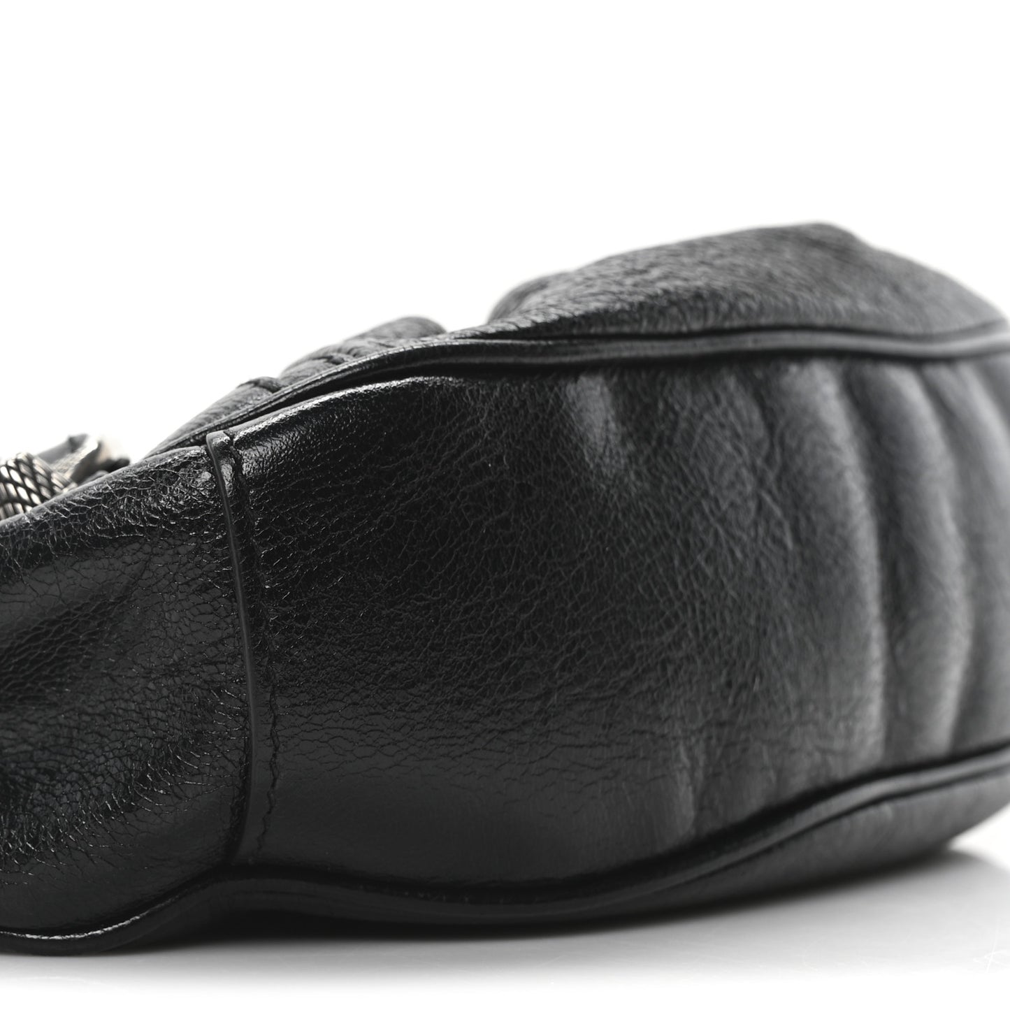 Agneau Arena Le Cagole Shoulder Bag XS Black