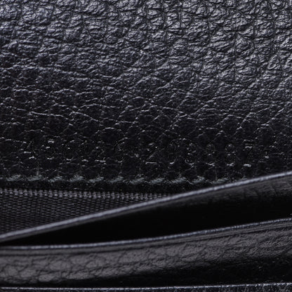 Gucci Pebbled Calfskin GG Marmont Card Case Black 7 of 8