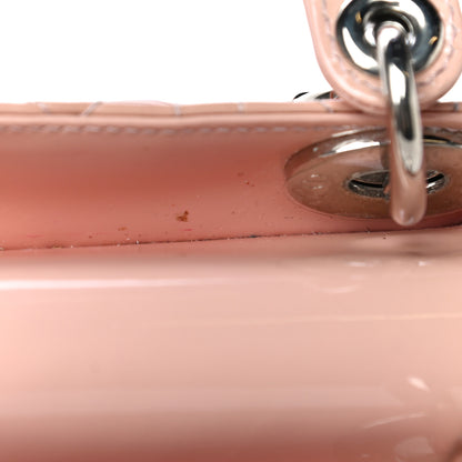 Christian Dior Patent Cannage Mini Lady Dior Light Pink 12 of 22