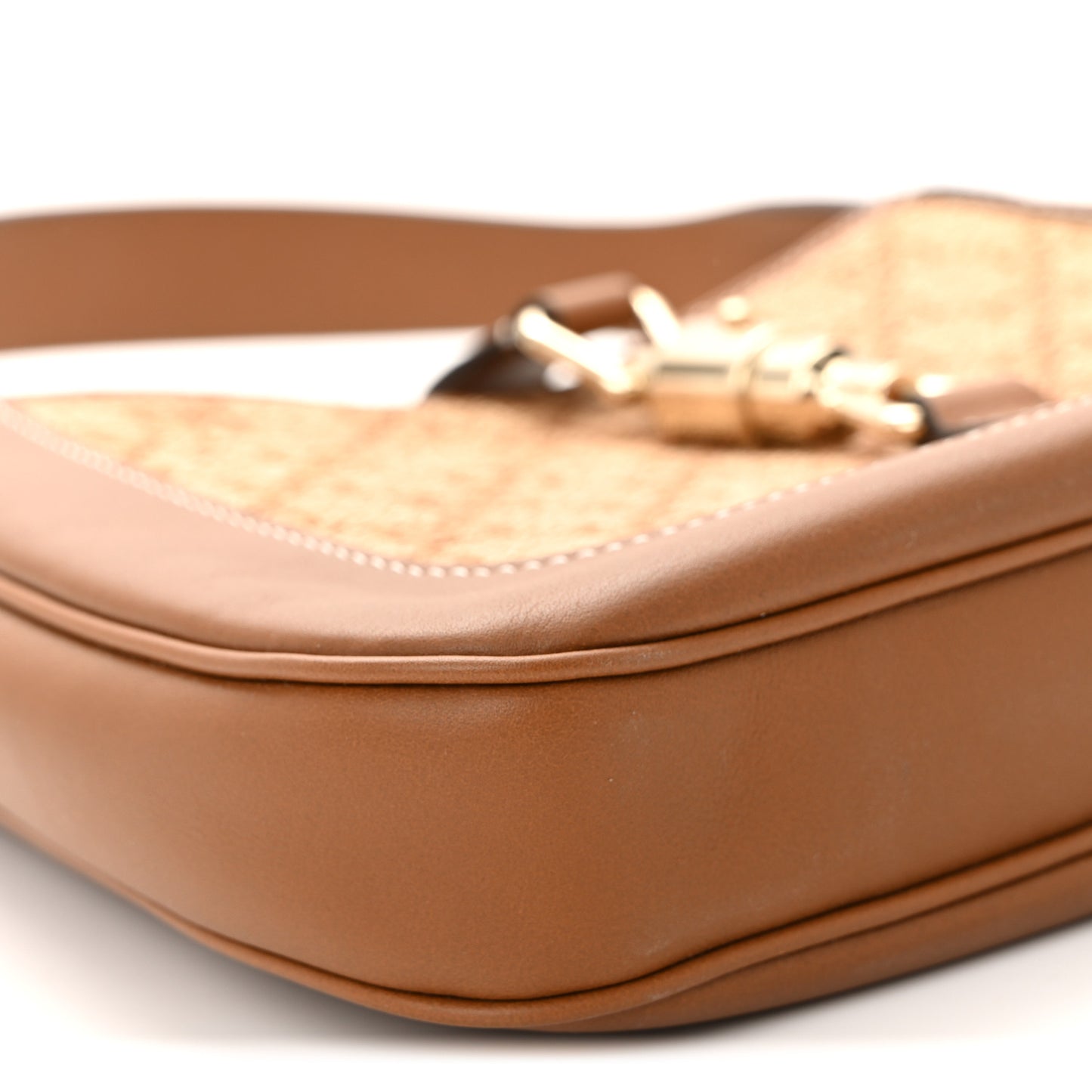 Raffia GG Supreme Monogram Calfskin Small Jackie 1961 Hobo Natural