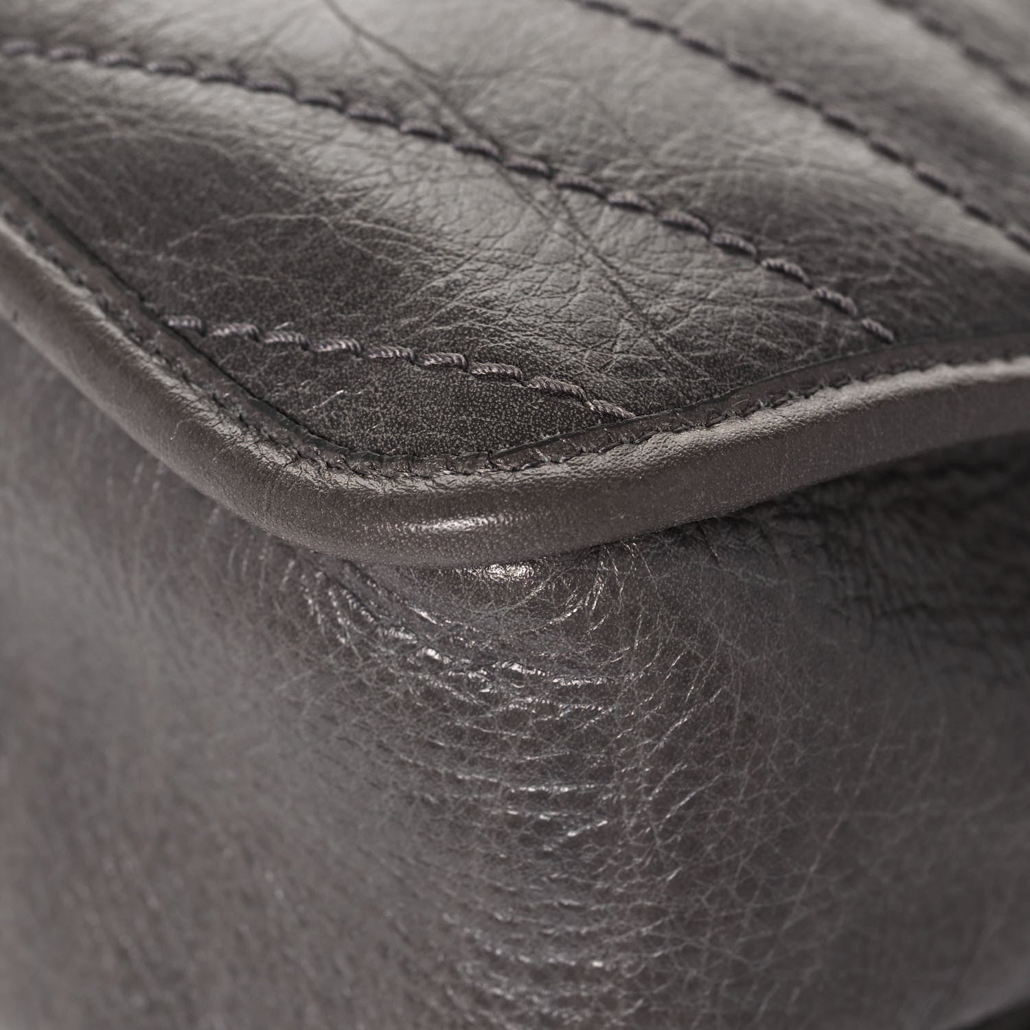 Saint Laurent Crinkled Calfskin Matelasse Monogram Medium Niki Chain Satchel Dark Chocolate 12 of 16