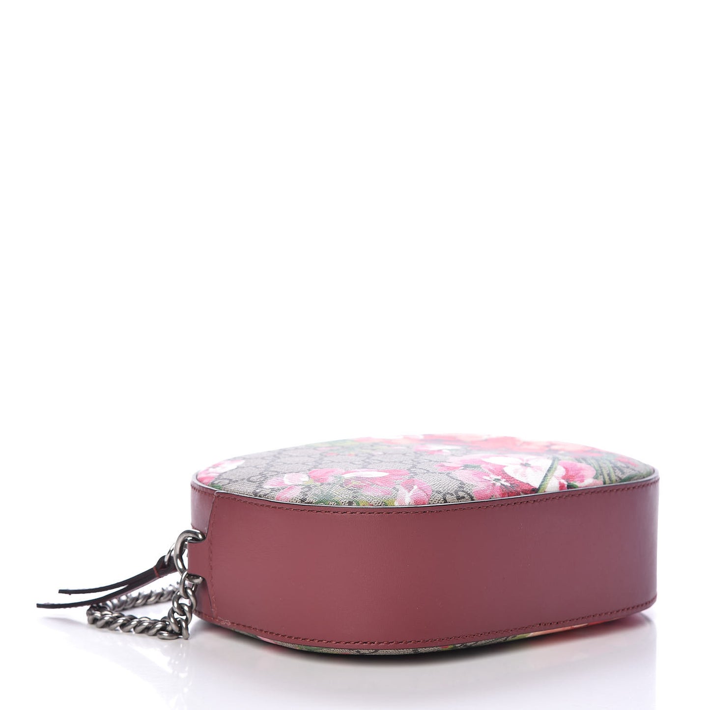 GG Supreme Monogram Blooms Mini Chain Shoulder Bag Beige Multicolor Dry Rose