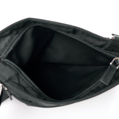 Prada Nylon Vela Flat Messenger Bag Black 5 of 12