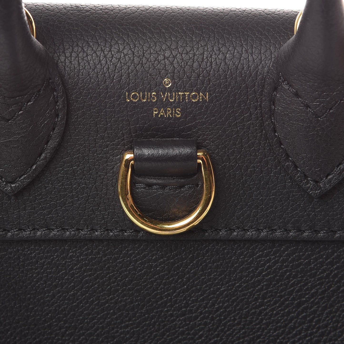 Calfskin Lockme Mini Backpack Black